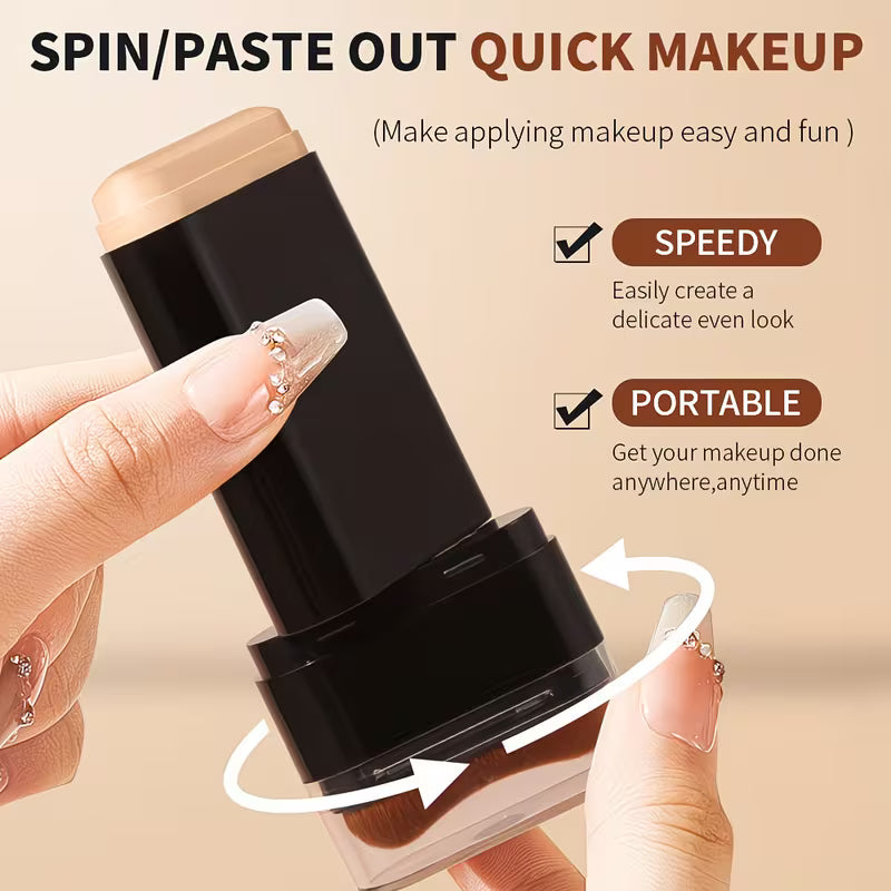 Waterproof Full Coverage 2-in-1 Foundation Stick.