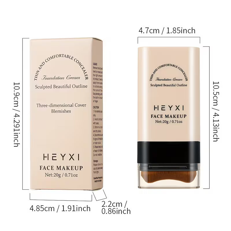 Waterproof Full Coverage 2-in-1 Foundation Stick.
