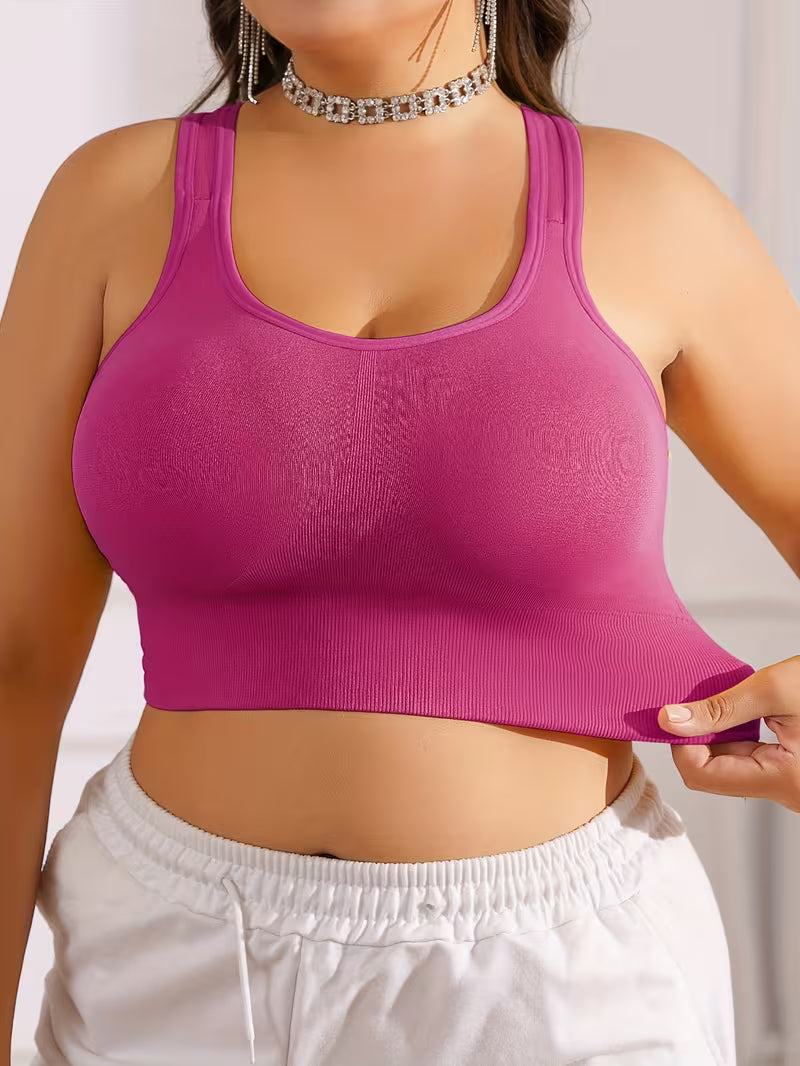 Wireless Anti-Sagging Racerback Bras.