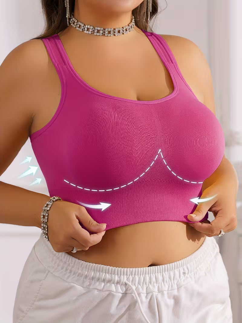 Wireless Anti-Sagging Racerback Bras.