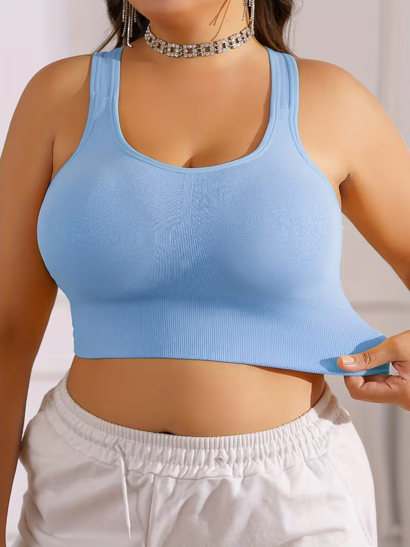 Wireless Anti-Sagging Racerback Bras.
