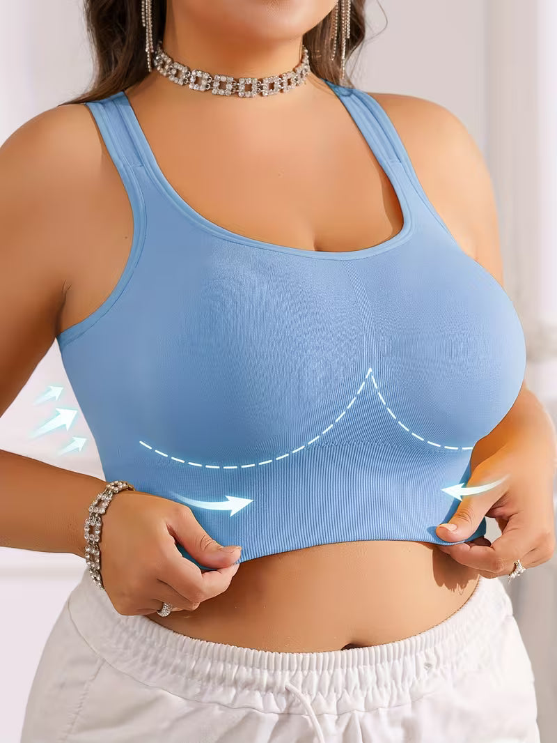 Wireless Anti-Sagging Racerback Bras.