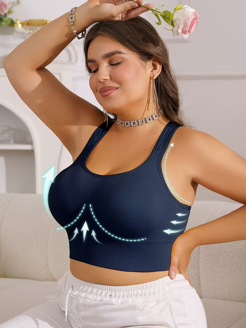 Wireless Anti-Sagging Racerback Bras.