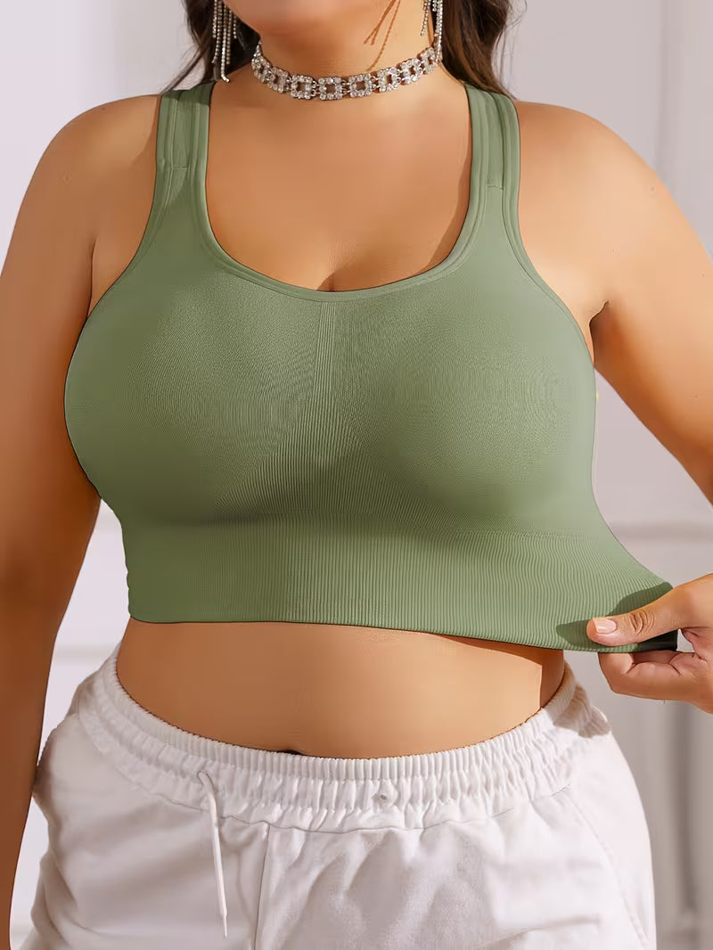 Wireless Anti-Sagging Racerback Bras.
