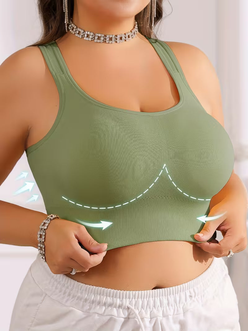 Wireless Anti-Sagging Racerback Bras.