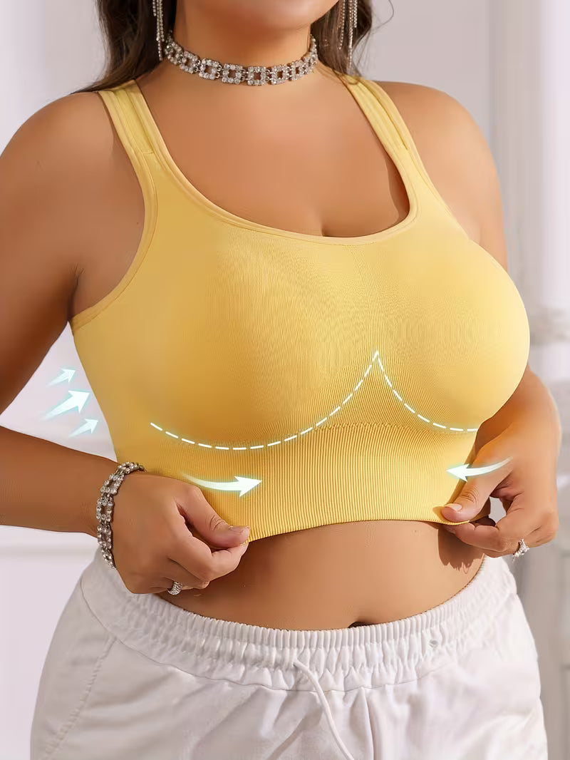 Wireless Anti-Sagging Racerback Bras.