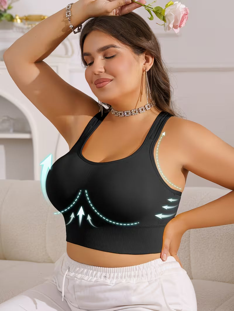 Wireless Anti-Sagging Racerback Bras.