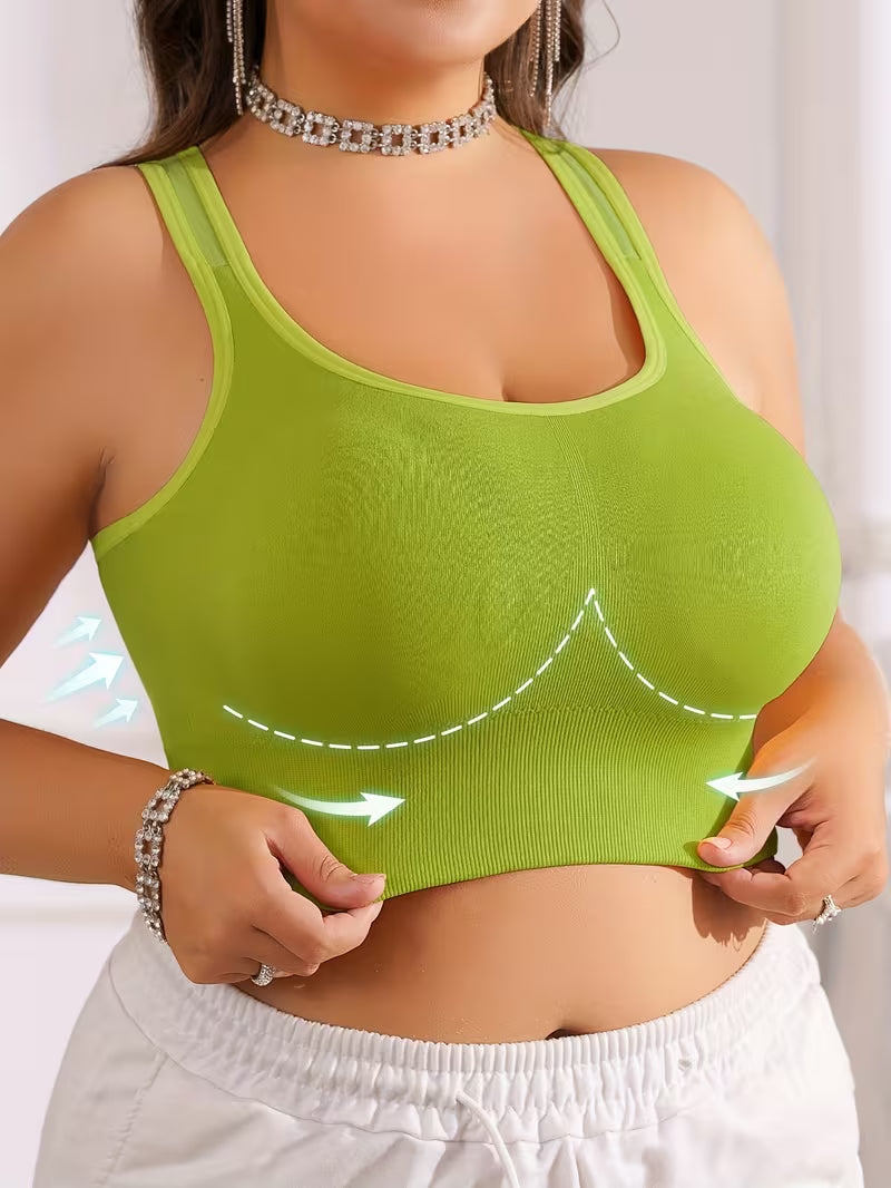 Wireless Anti-Sagging Racerback Bras.