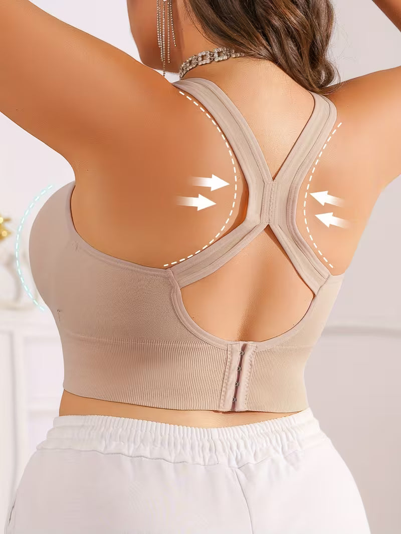 Wireless Anti-Sagging Racerback Bras.