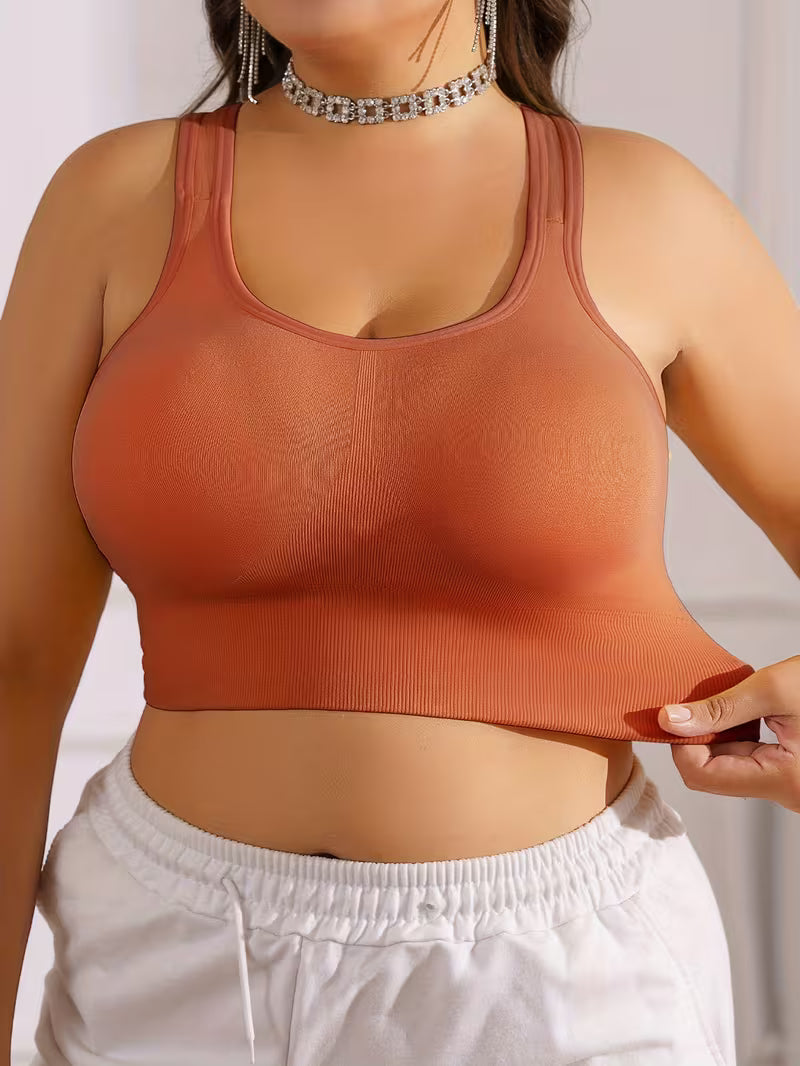 Wireless Anti-Sagging Racerback Bras.