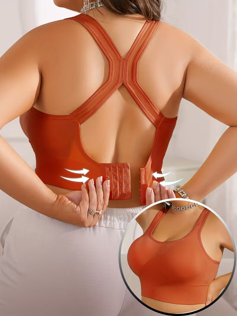 Wireless Anti-Sagging Racerback Bras.