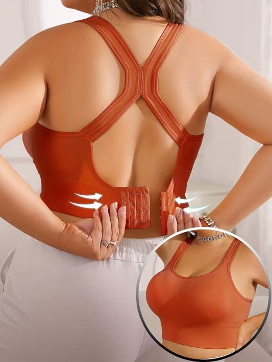 Wireless Anti-Sagging Racerback Bras.