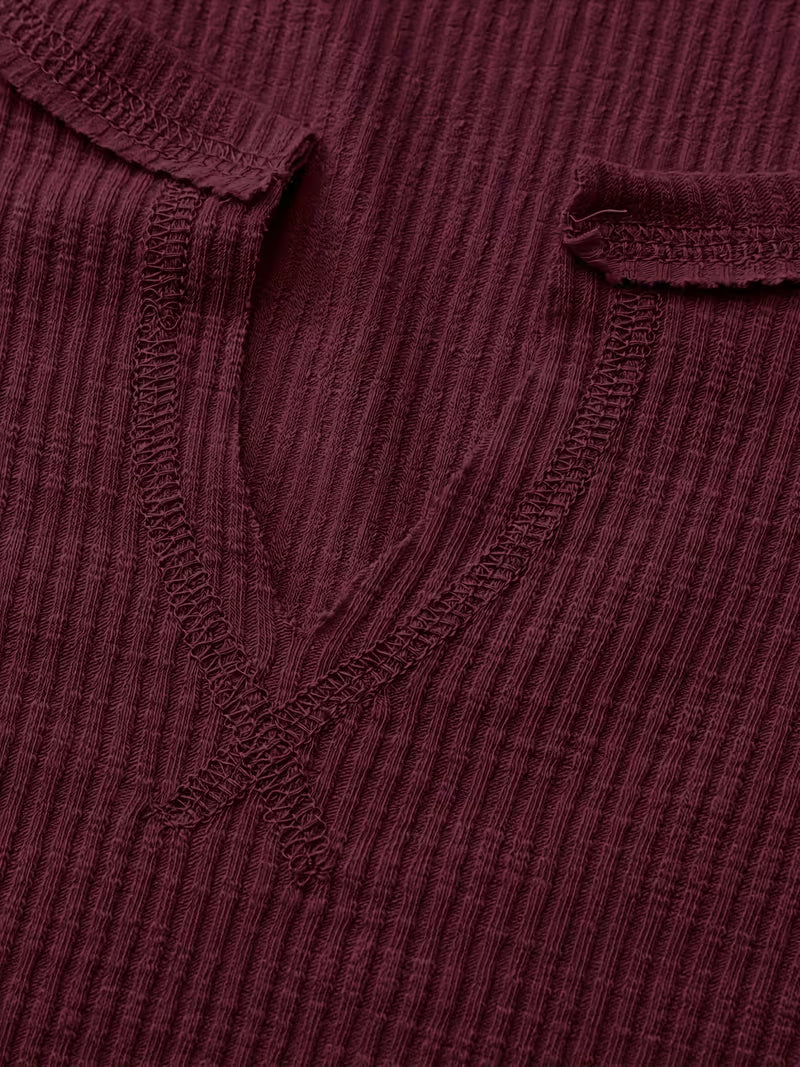 Women’s Deep Split-Neck Skinny Tee.