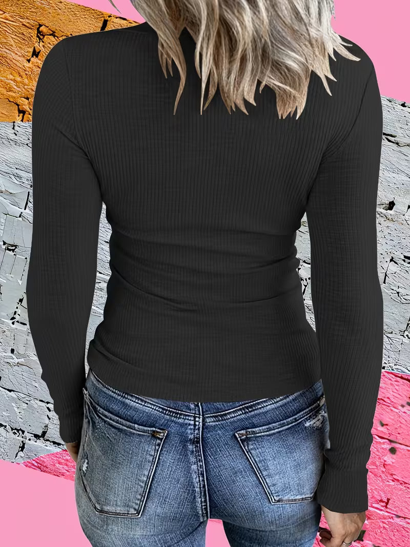 Women’s Deep Split-Neck Skinny Tee.
