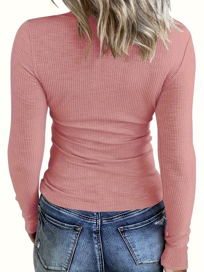 Women’s Deep Split-Neck Skinny Tee.
