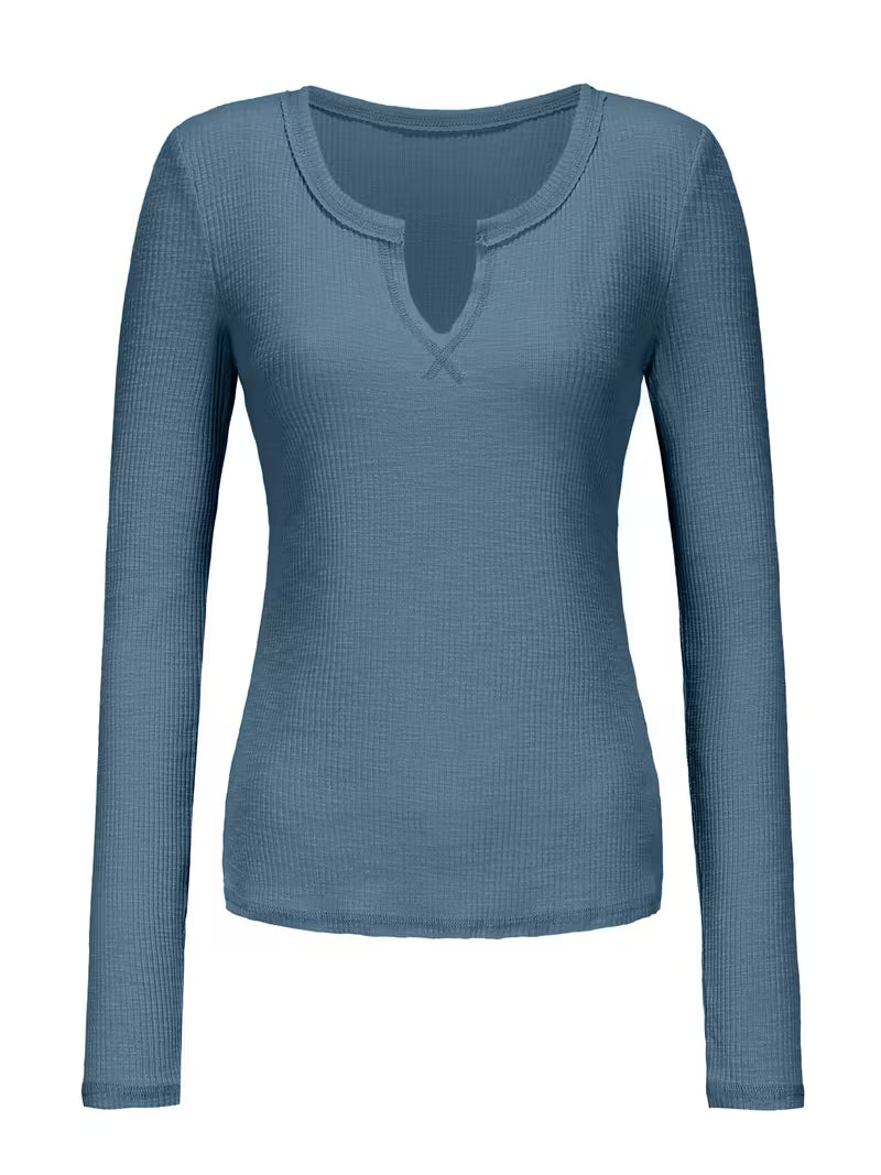 Women’s Deep Split-Neck Skinny Tee.