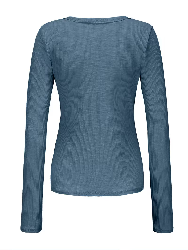 Women’s Deep Split-Neck Skinny Tee.