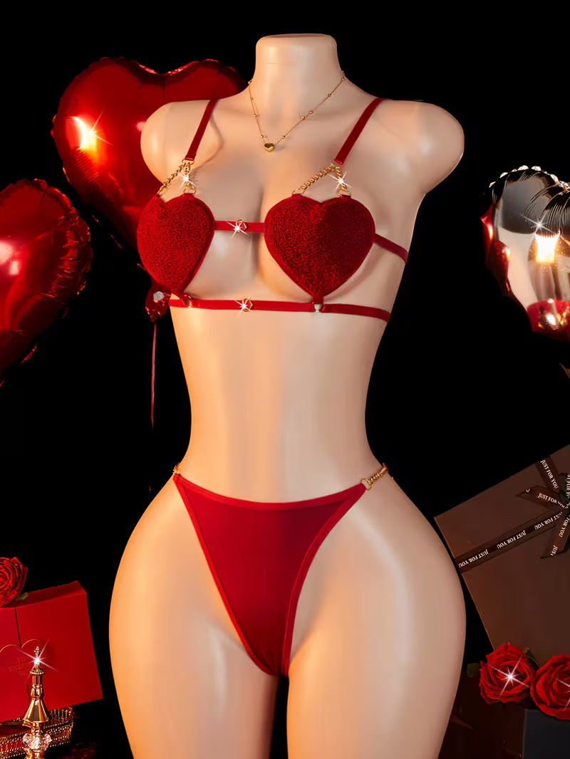 Women’s Solid Knit Sexy Set.