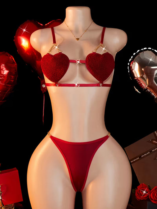 Women’s Solid Knit Sexy Set.