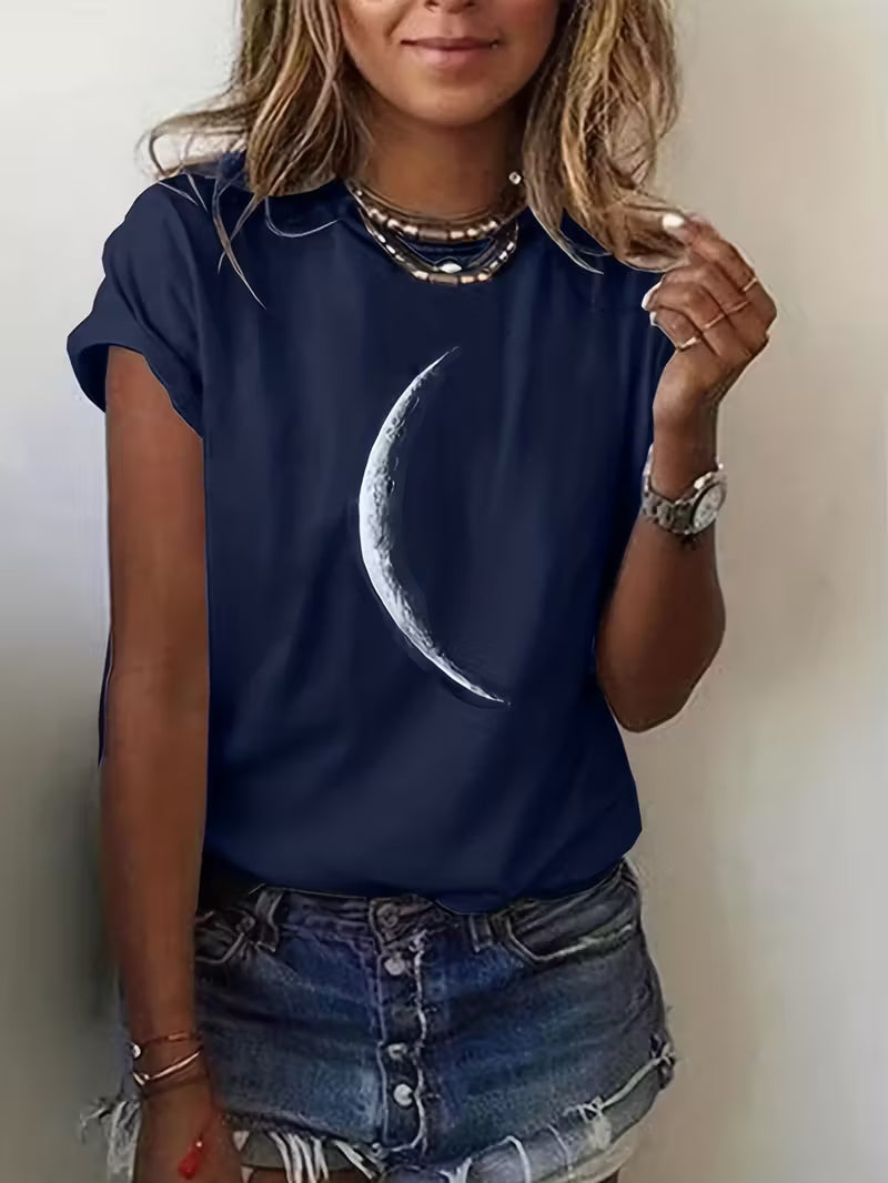 Women’s Tribal Moon Print Tee.
