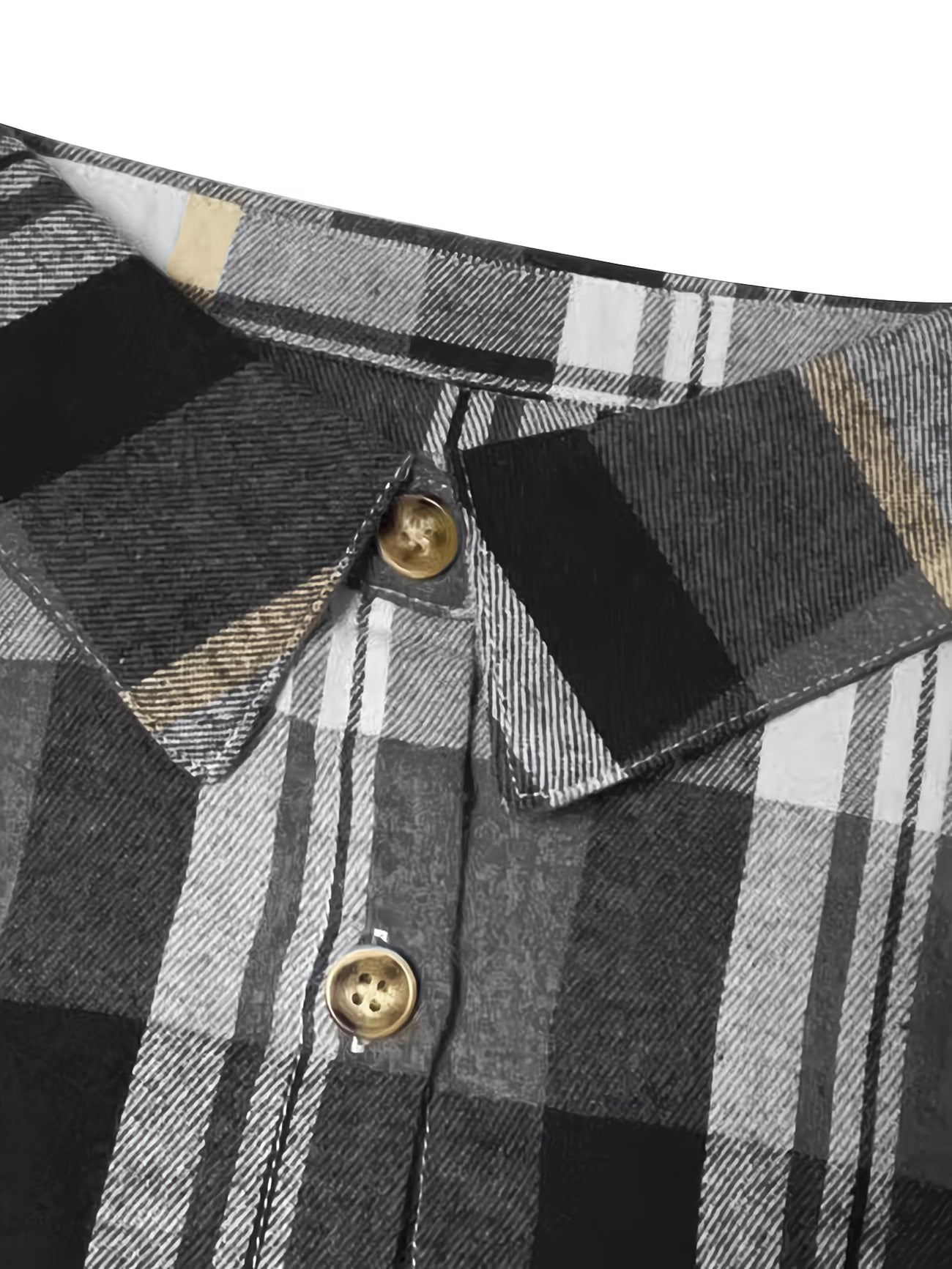 Women’s Versatile Plaid Striped Shirt.
