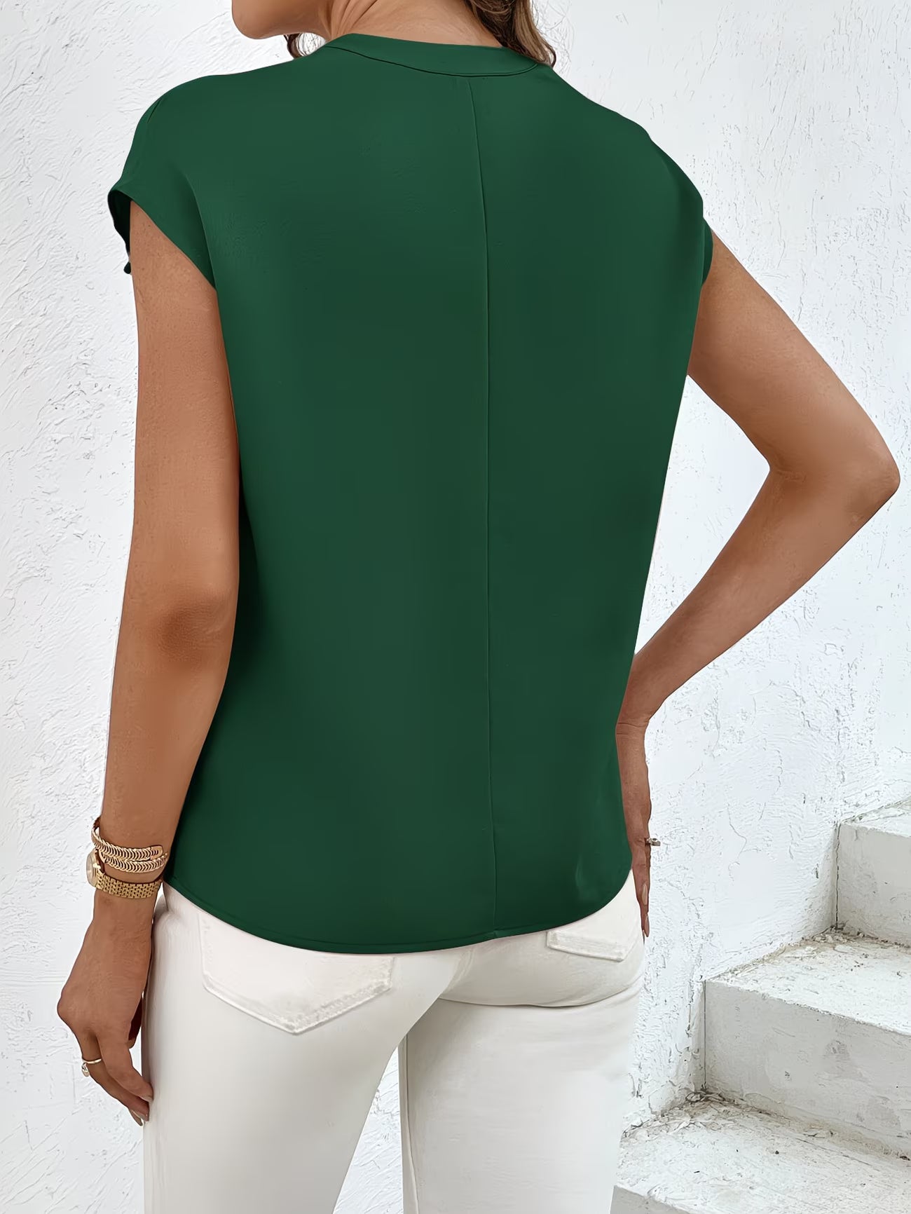 Women’s Woven Utility Short-Sleeve Shirt.