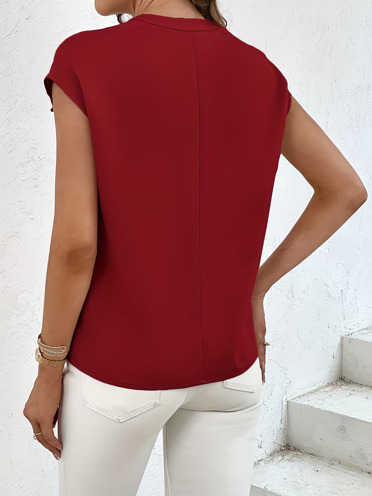Women’s Woven Utility Short-Sleeve Shirt.