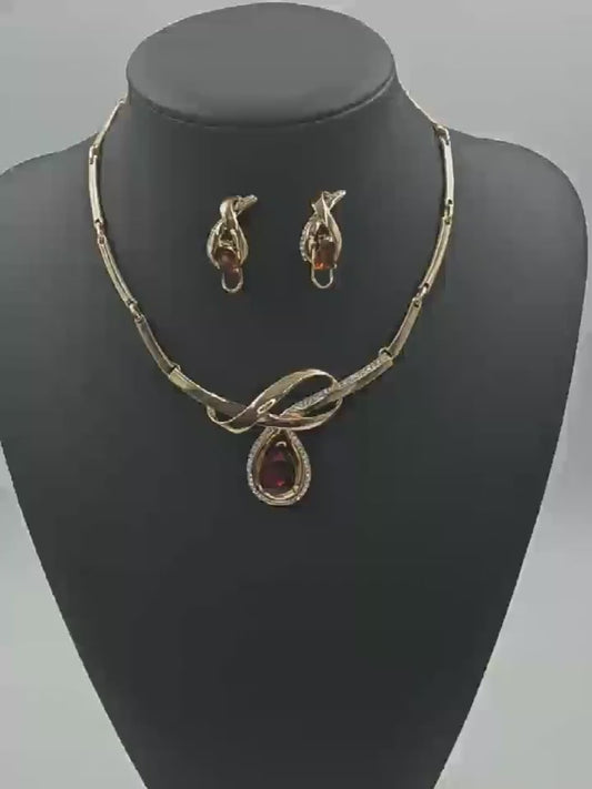 Earrings And a Necklace Set.