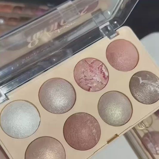 8-Color Highlighter Palette.